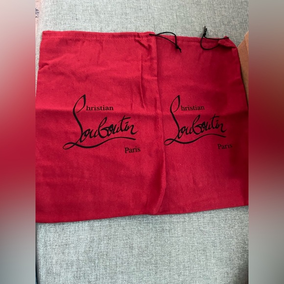 Christian Louboutin Black Leather/Suede Maggie Pumps 38.5 - Picture 10 of 16